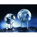 3 1/8" Global Meridian Optical Crystal Award w/ Cube Base